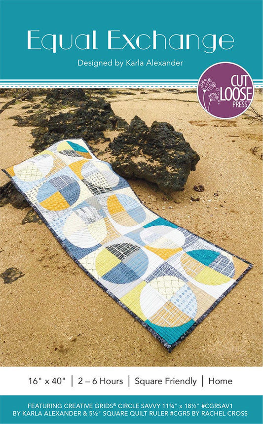 Equal Exchange Table Topper Pattern by Cut Loose Press - front