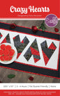 Crazy Hearts Runner Pattern by Cut Loose Press - front