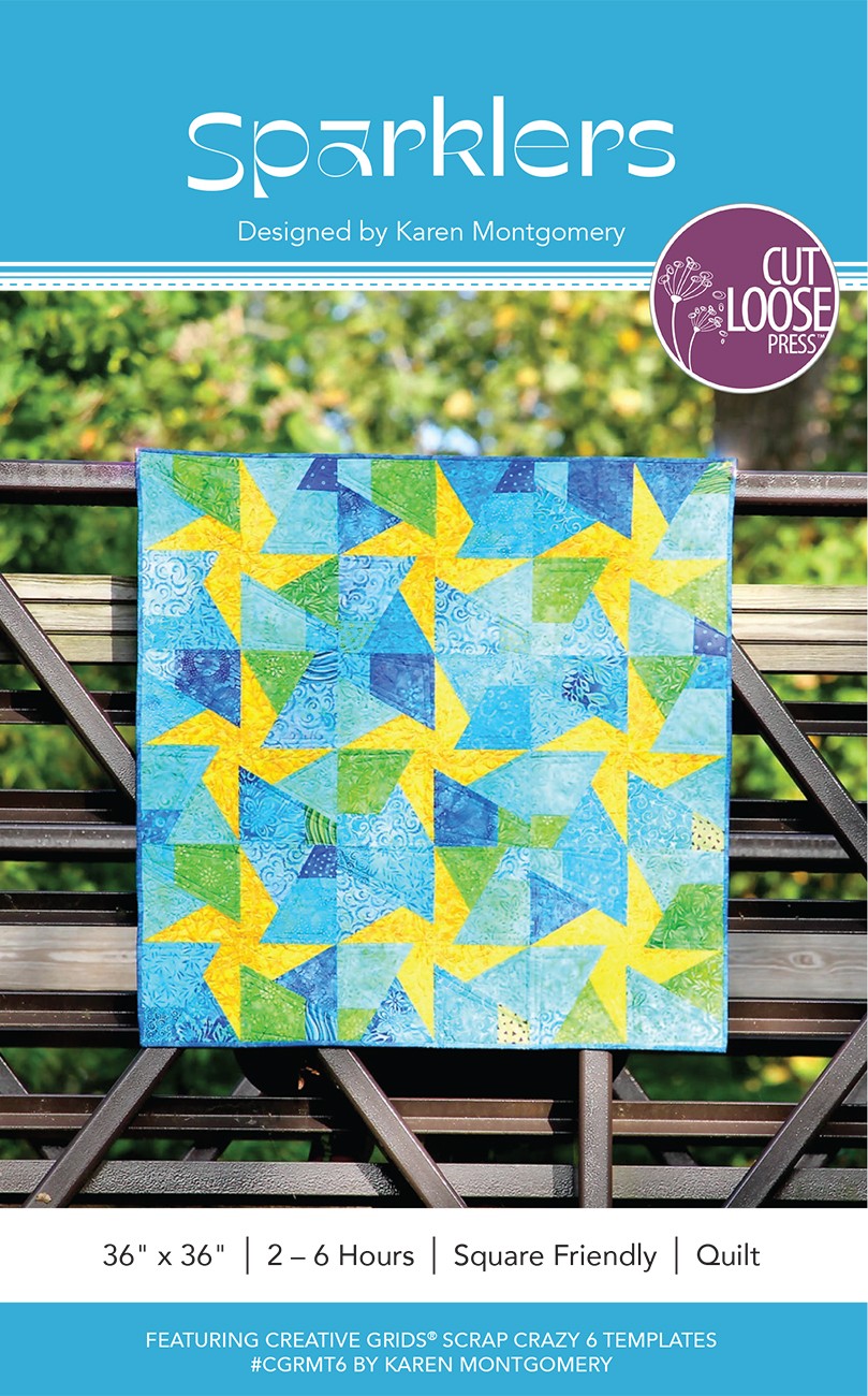 Sparklers Quilt Pattern by Cut Loose Press - front