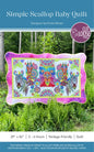 Simple Scallop Baby Quilt by Cut Loose Press - front