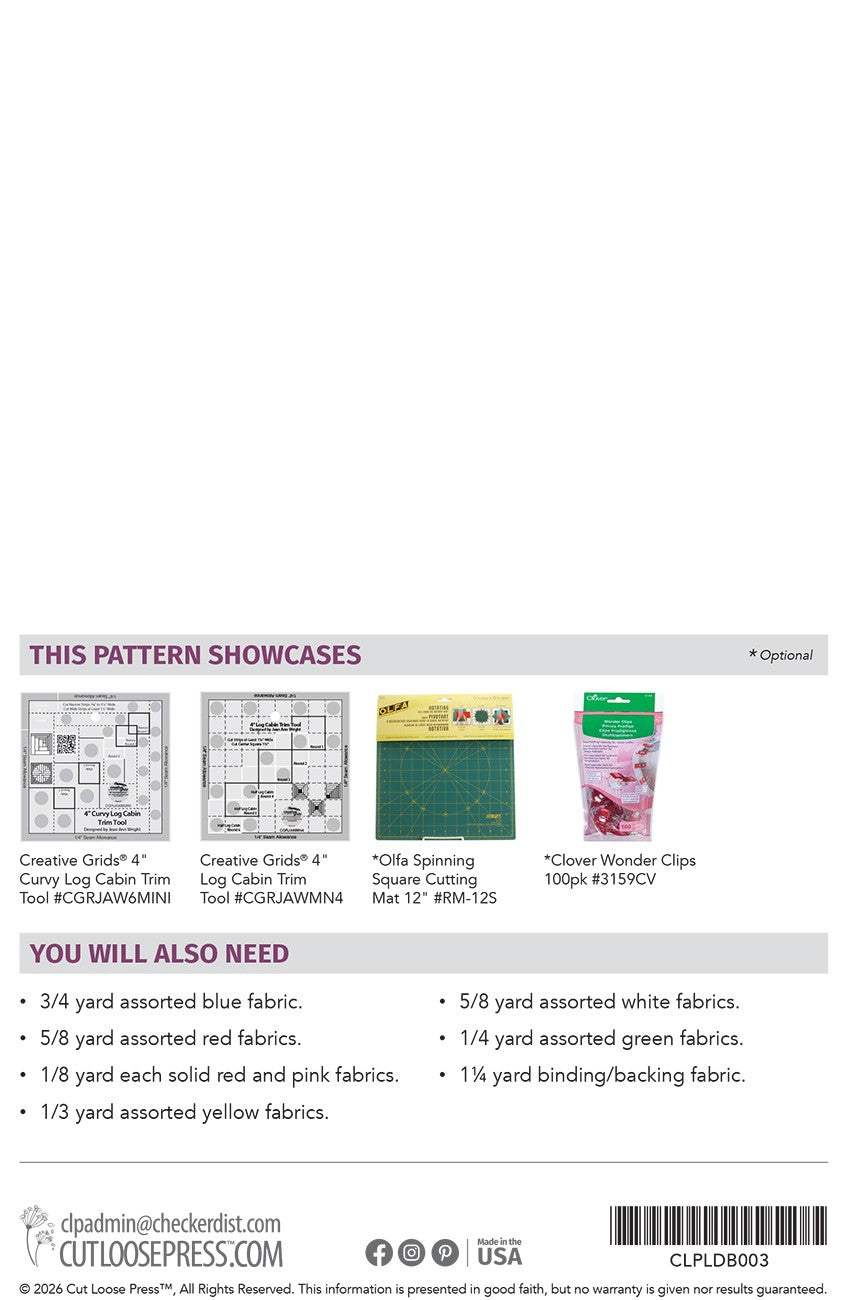 Noggin Wall Hanging Pattern from Cut Loose Press by Cut Loose Press - back