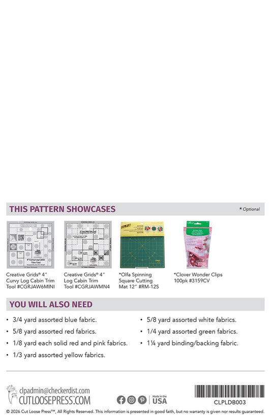 Noggin Wall Hanging Pattern from Cut Loose Press by Cut Loose Press - back