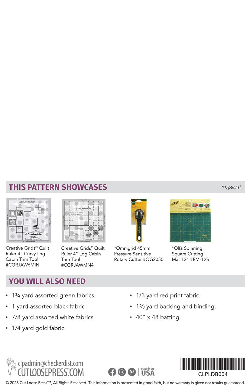 Waddles Wall Hanging Pattern from Cut Loose Press by Cut Loose Press - back