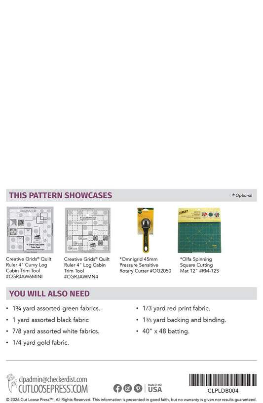 Waddles Wall Hanging Pattern from Cut Loose Press by Cut Loose Press - back