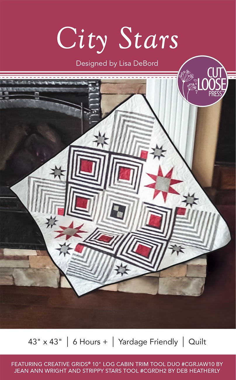 City Stars Quilt Pattern by Cut Loose Press - front