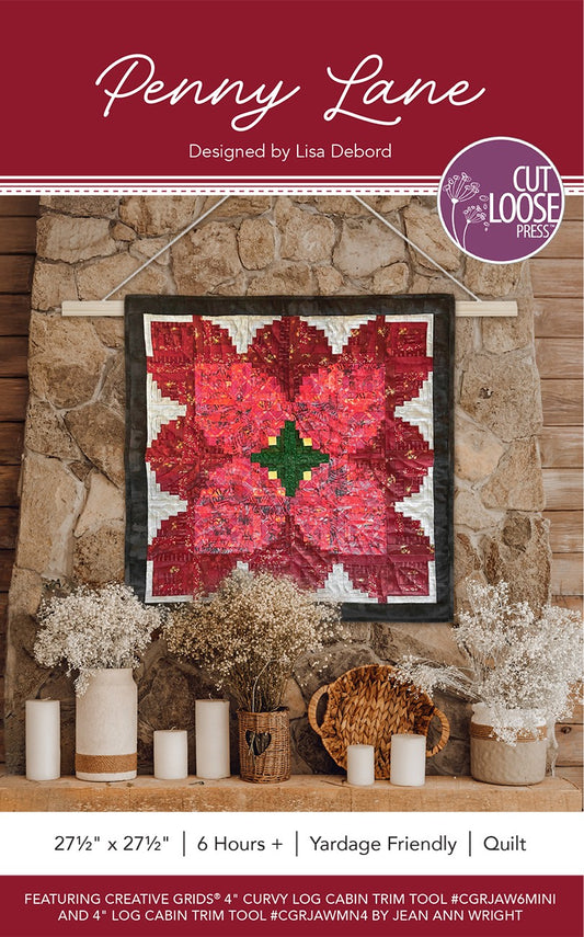 Penny Lane Wall Hanging/Table Topper Pattern by Cut Loose Press - front