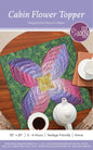 Cabin Flower Table Topper Pattern by Cut Loose Press - front