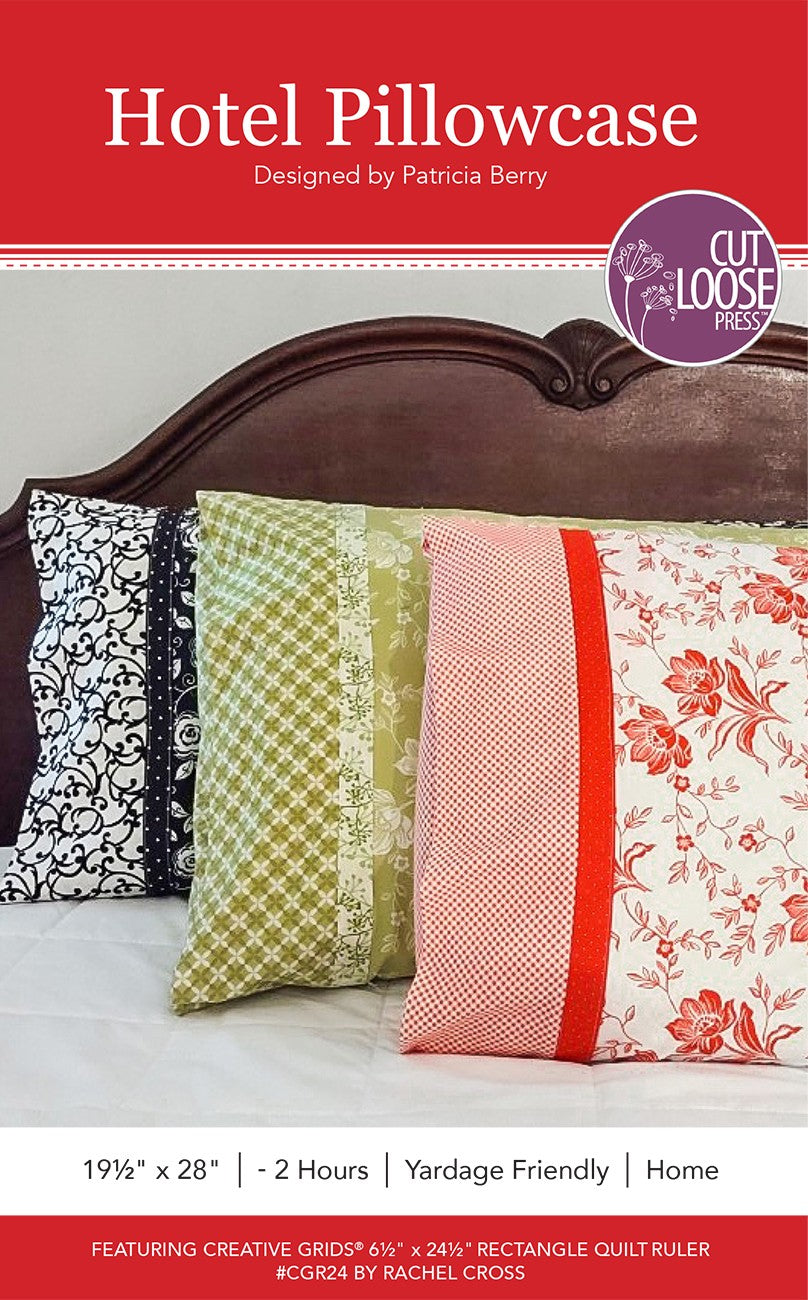 Hotel Pillowcase Pattern by Cut Loose Press - front