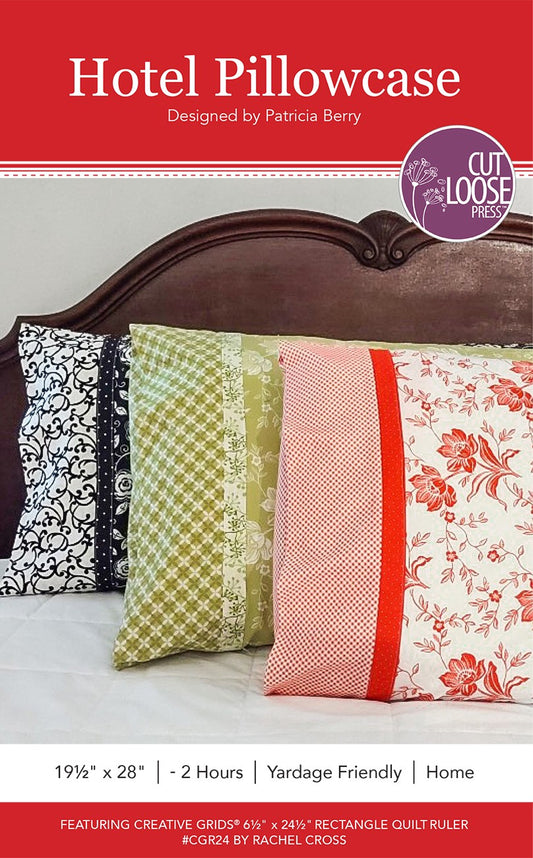Hotel Pillowcase Pattern by Cut Loose Press - front