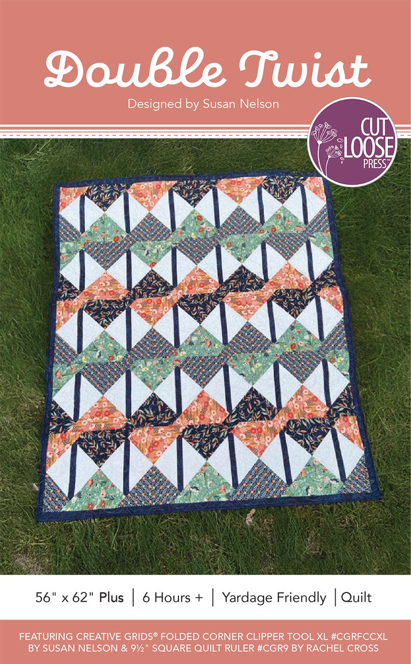 Double Twist Quilt Pattern by Cut Loose Press - front