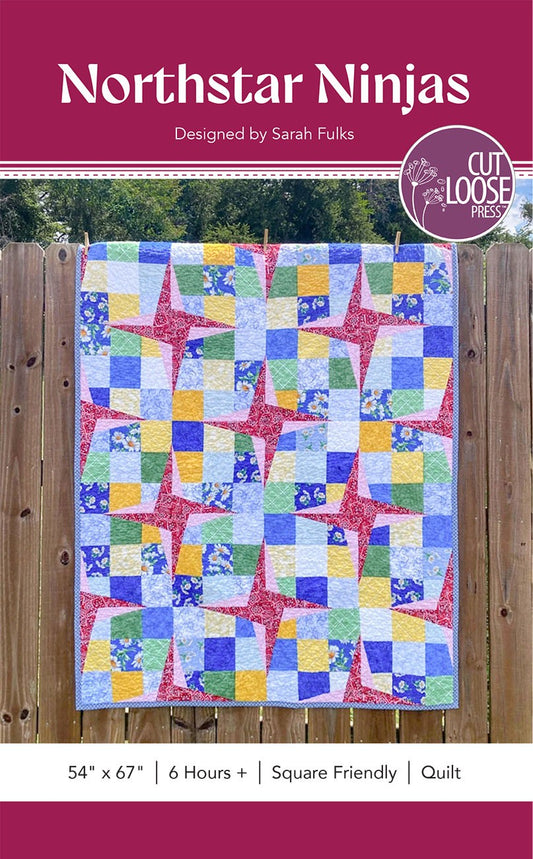 Northstar Ninjas Quilt Pattern by Cut Loose Press - front