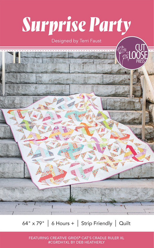 Surprise Party Quilt Pattern by Cut Loose Press - front