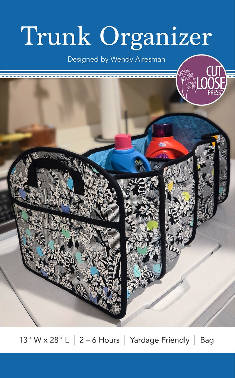 Trunk Organizer Pattern by Cut Loose Press - front