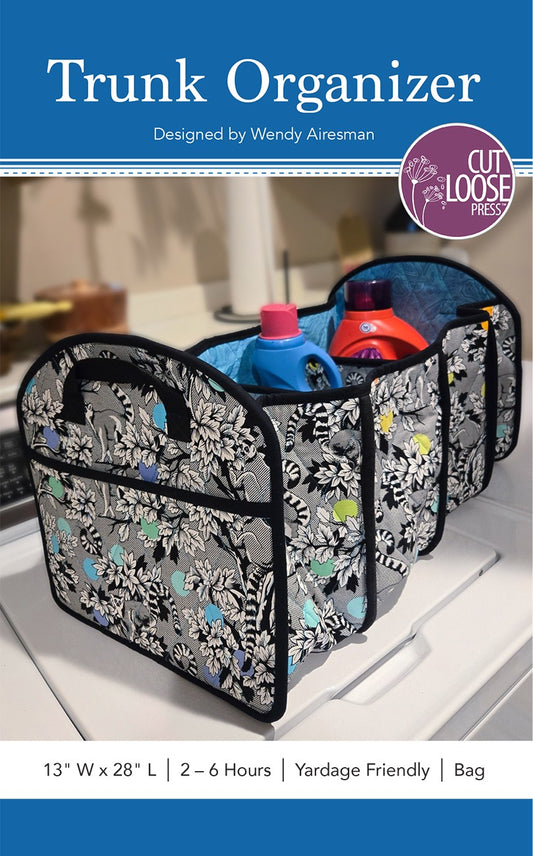 Trunk Organizer Pattern by Cut Loose Press - front