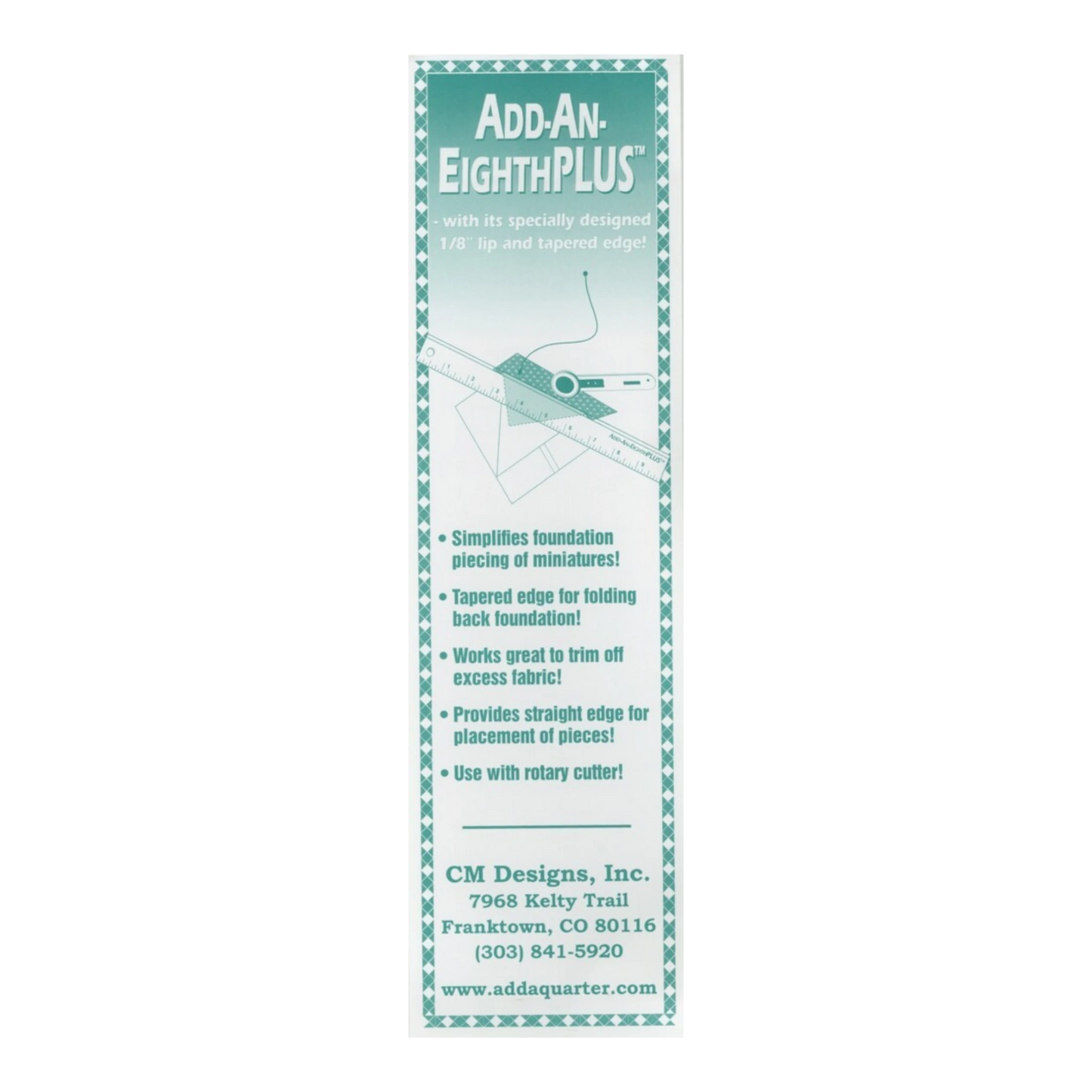 Add an Eighth Plus sewing and quilting product