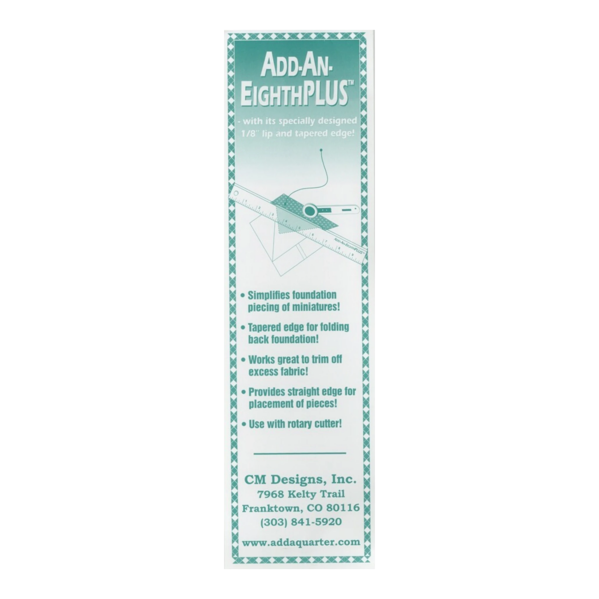 Add an Eighth Plus sewing and quilting product