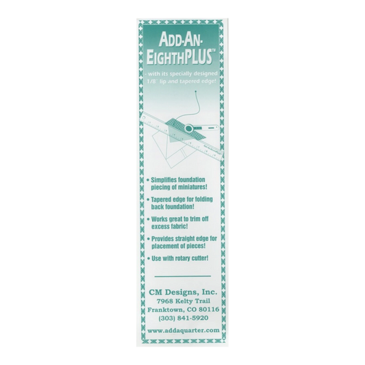Add an Eighth Plus sewing and quilting product