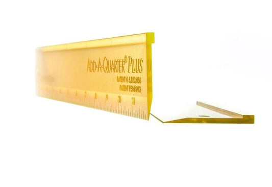 Add-A-Quarter Ruler 12in Plus for precise cutting, marking and patchwork