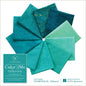 Color Me Fat Quarter Bundle Tidepool 10pcs for patchwork, quilting and sewing