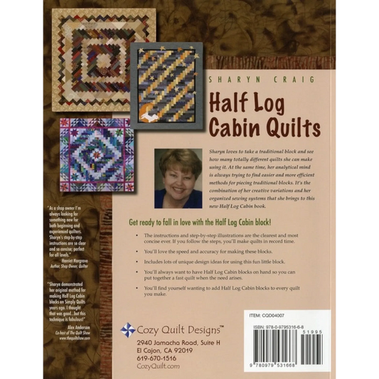 Half Log Cabin Quilts Book , quilting and craft projects