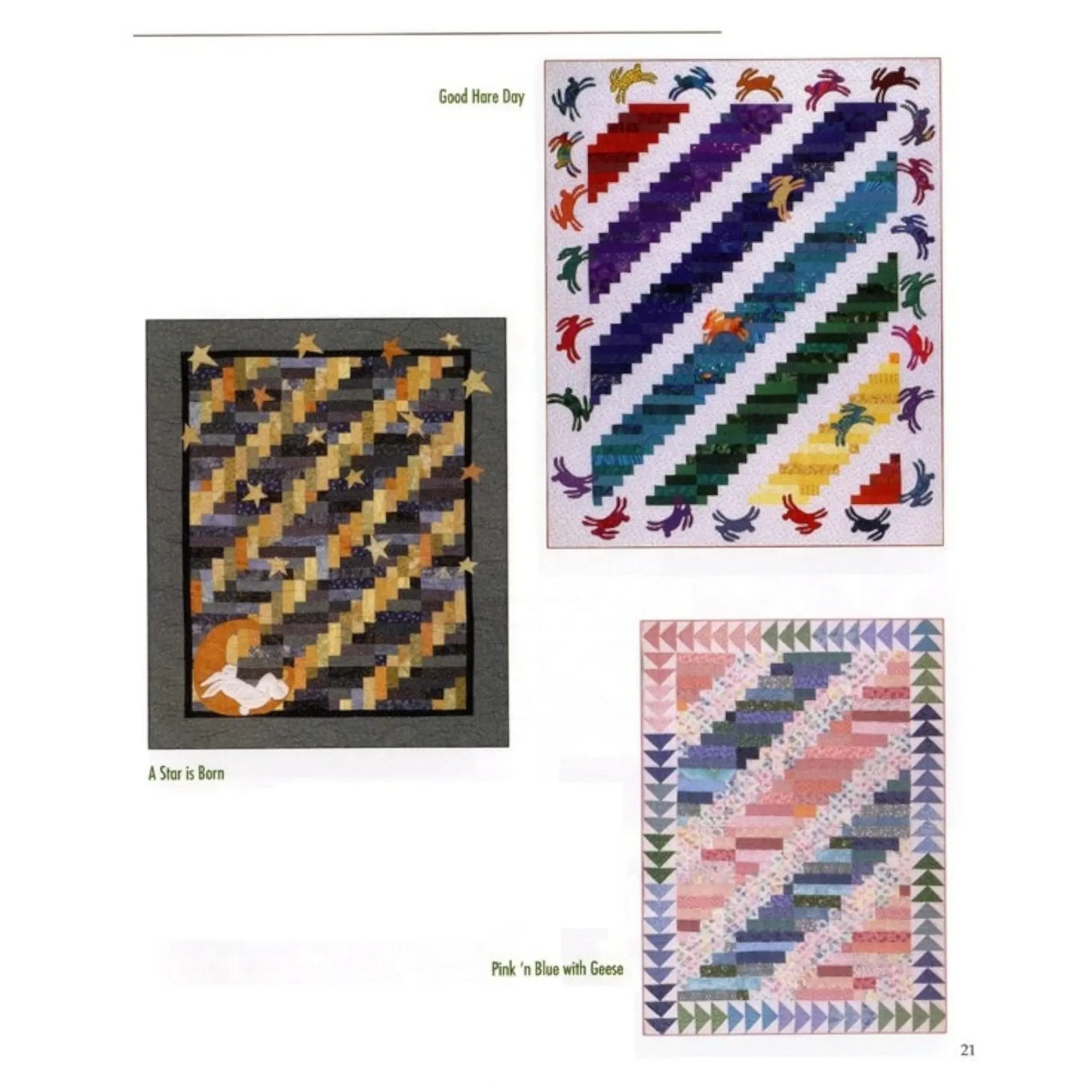 Half Log Cabin Quilts Book , quilting and craft projects