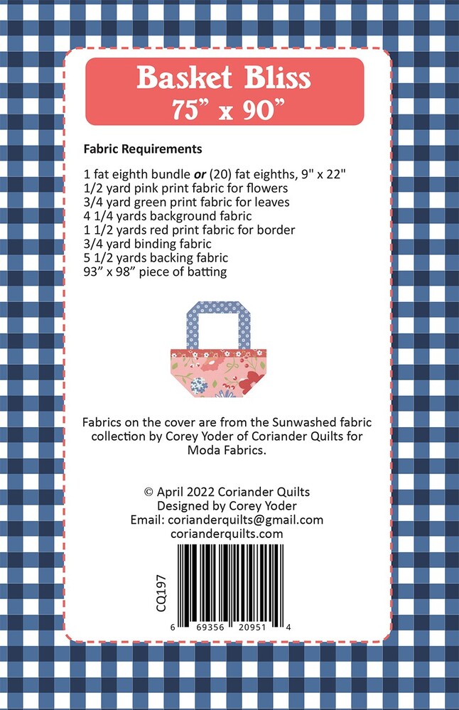 Basket Bliss Quilt Pattern , quilting and craft projects