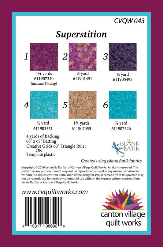 Superstition Quilt Pattern , quilting and craft projects