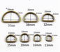 D-Rings Antique 20 mm for bag making and sewing projects