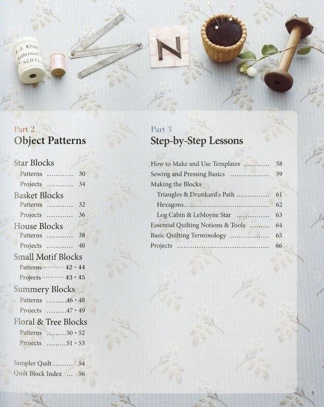 Yoko Saito's Traditional Block Patterns Book , quilting and craft projects