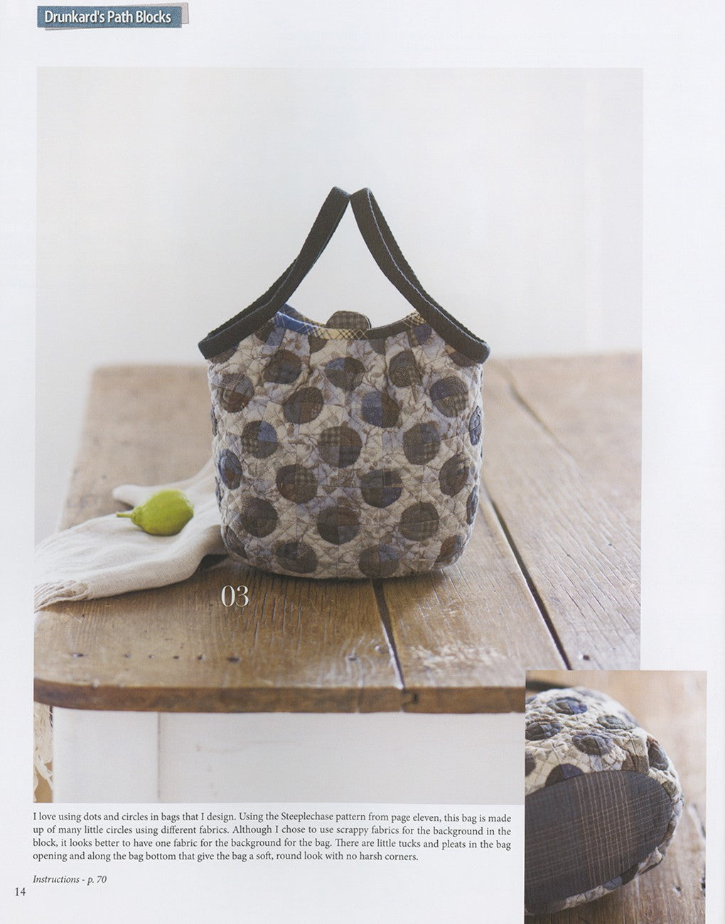Yoko Saito Traditional Block Patterns – patchwork bag project