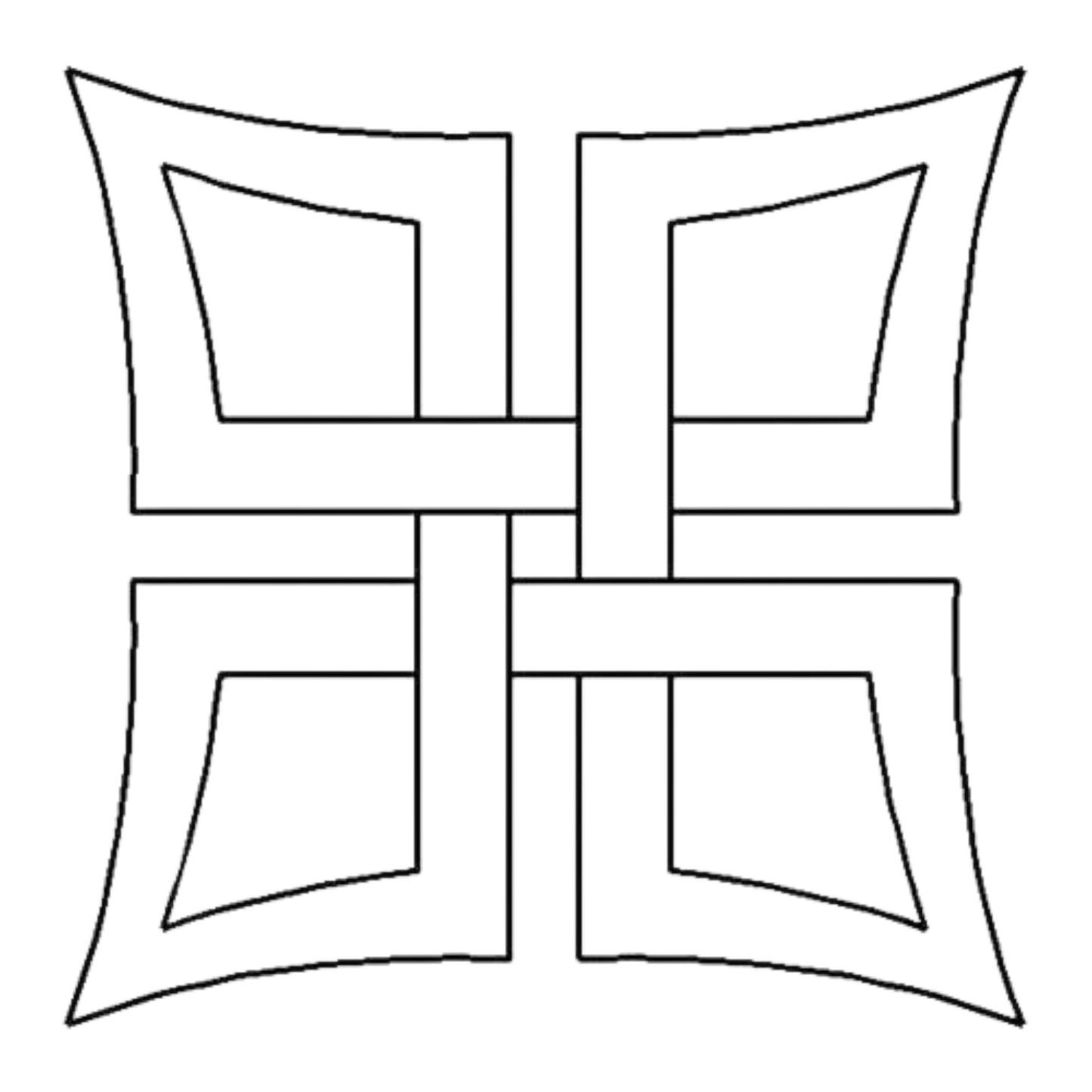 Quilt Stencil Celtic Square for precise cutting, marking and patchwork