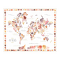 Desert Bloom Map Panel for patchwork, quilting and sewing