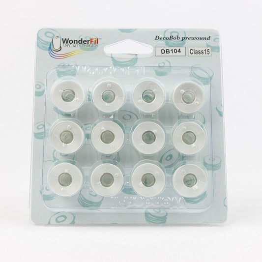 DecoBob Prewound Bobbins White machine threading and quilting
