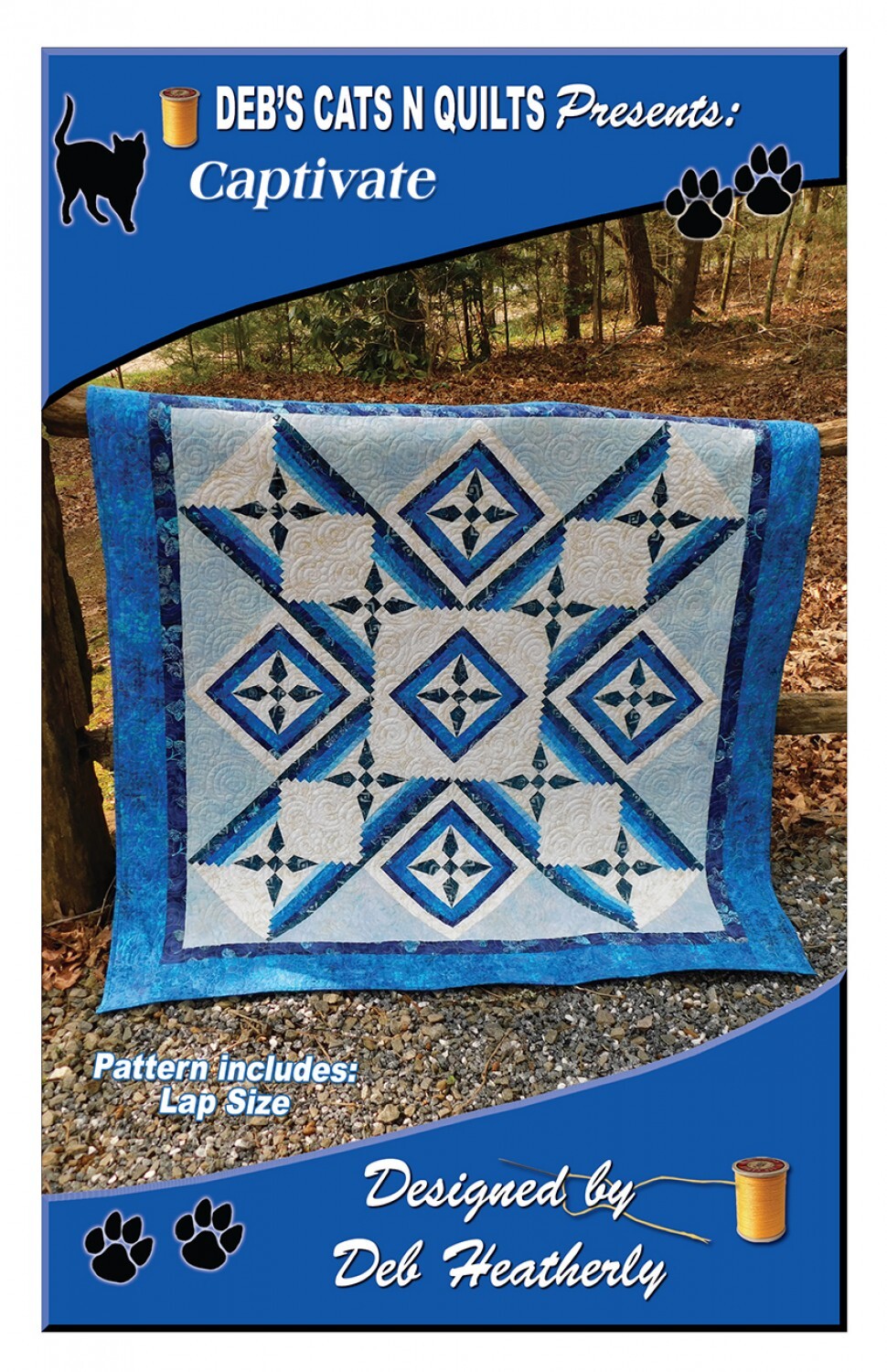 Captivate Quilt Pattern - Deb's Cats and Quilts , quilting and craft projects
