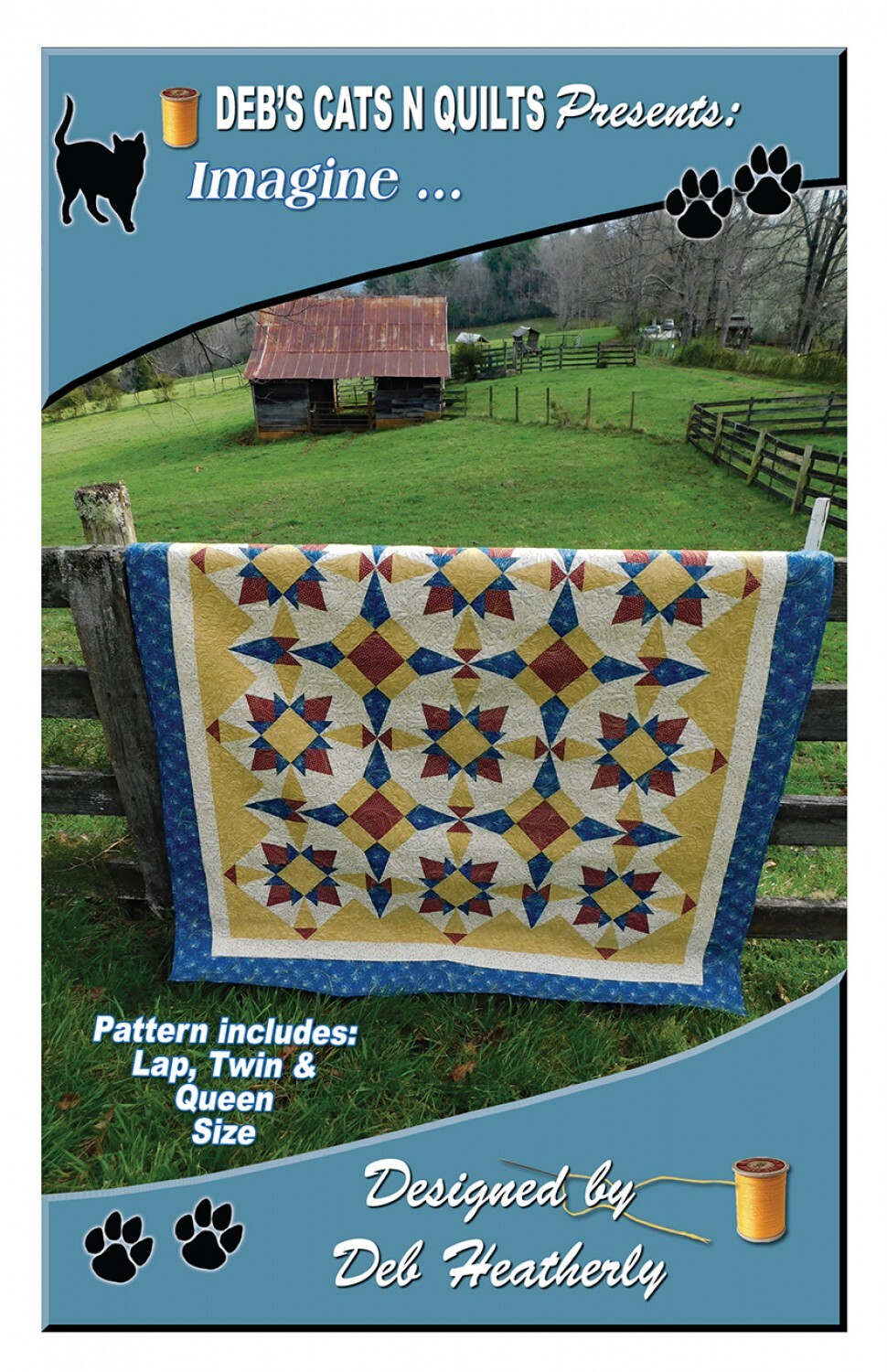 Imagine Quilt Pattern - Deb's Cats and Quilts , quilting and craft projects