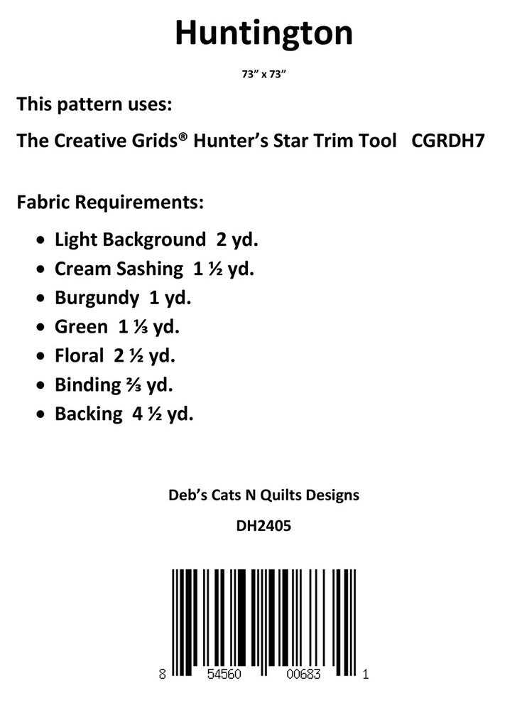 Huntington Quilt Pattern , quilting and craft projects