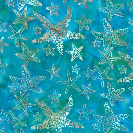 Bali Batik Alaska - Starfish Seasalt for patchwork, quilting and sewing