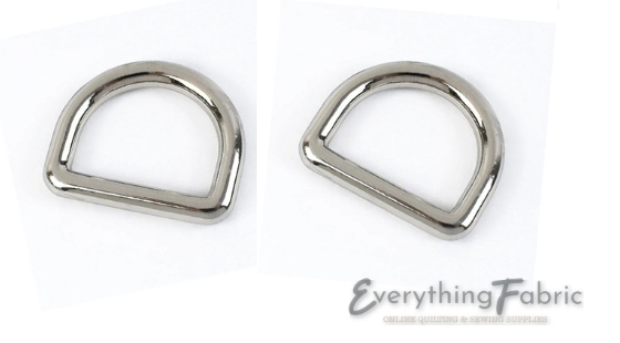 D-Rings - Seamless 20 mm Nickle for bag making and sewing projects