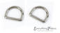 D-Rings - Seamless 20 mm Nickle for bag making and sewing projects