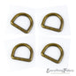 D Ring 13 mm - Antique Seamless for bag making and sewing projects