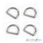 D Ring 13 mm - Silver Seamless for bag making and sewing projects