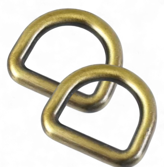 D Ring 20 mm - Antique Seamless for bag making and sewing projects