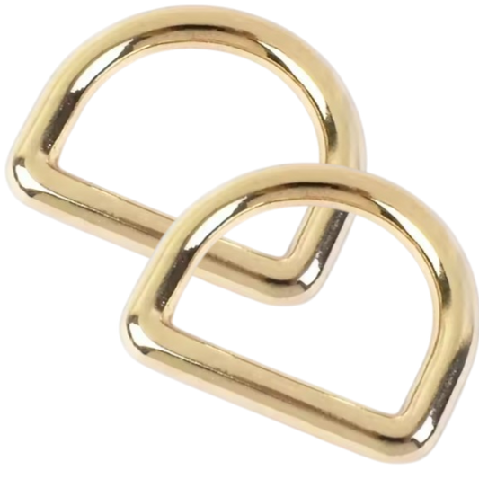 D Ring 20 mm - Light Gold Seamless for bag making and sewing projects