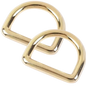 D Ring 20 mm - Light Gold Seamless for bag making and sewing projects