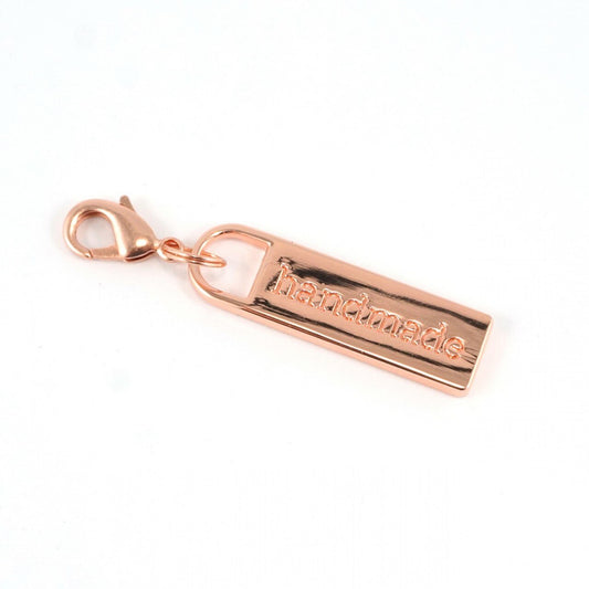 Emmaline Zipper Pull Handmade in Copper for bag making and sewing projects