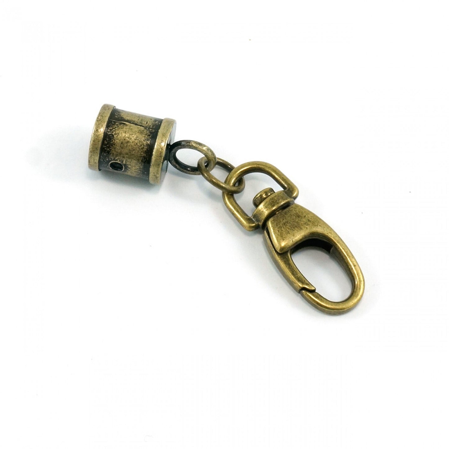 Emmaline Hanging Tassel Cap Antique Brass Zip Pull for bags for bag making and sewing projects