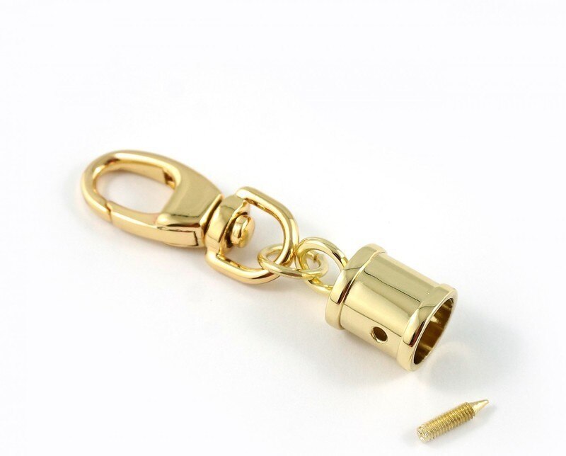 Emmaline Hanging Tassel Cap Gold Zip Pull for Bag Bling for bag making and sewing projects