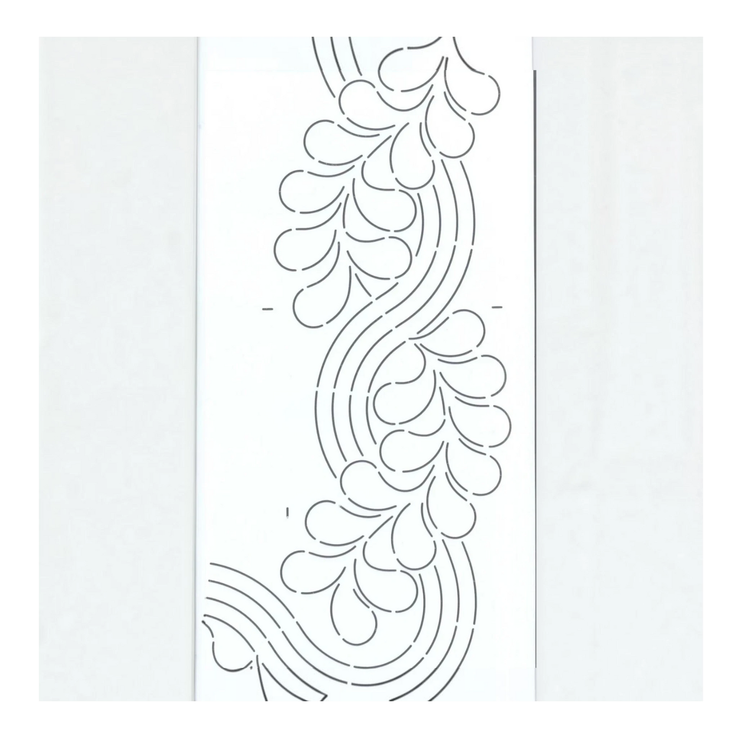 Quilt Stencil Cable & Feather Border