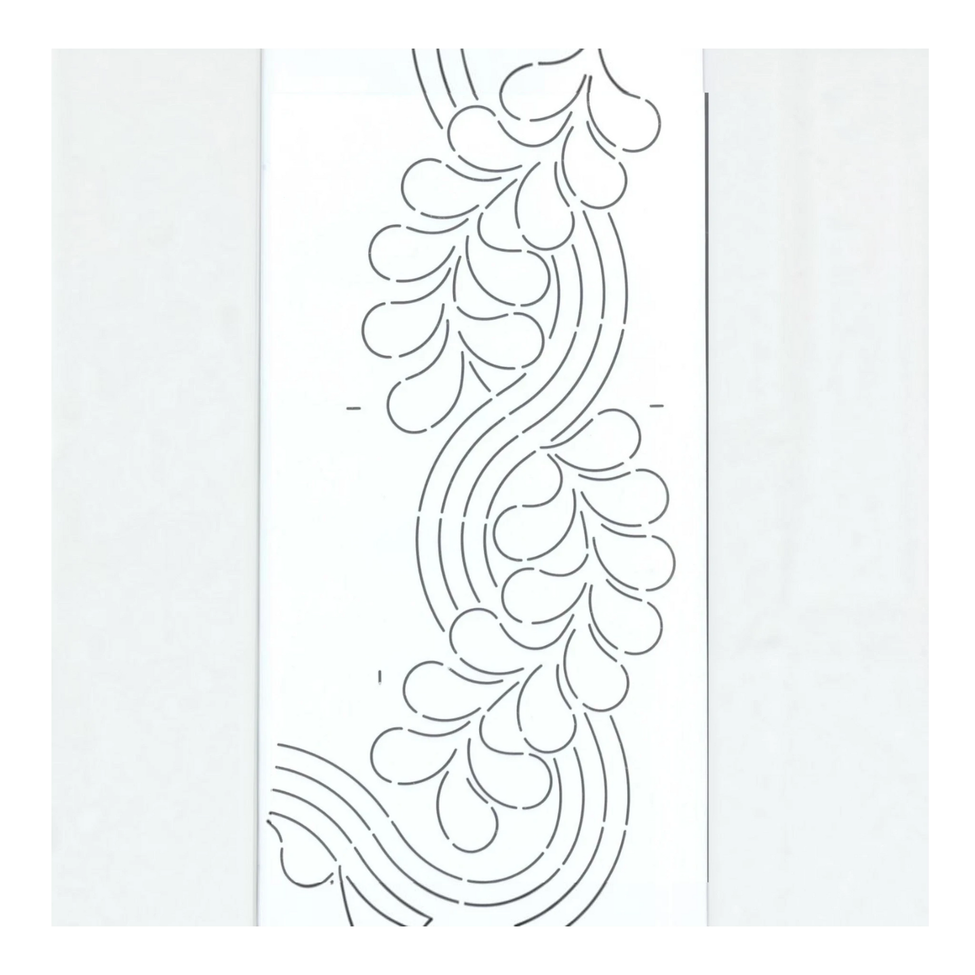Quilt Stencil Cable & Feather Border