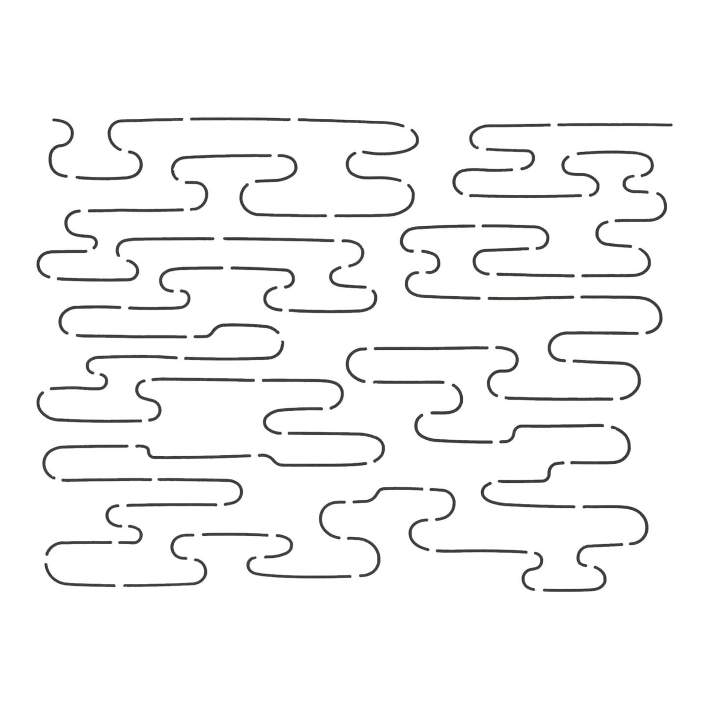 Quilt Stencil Pond Ripples for precise cutting, marking and patchwork